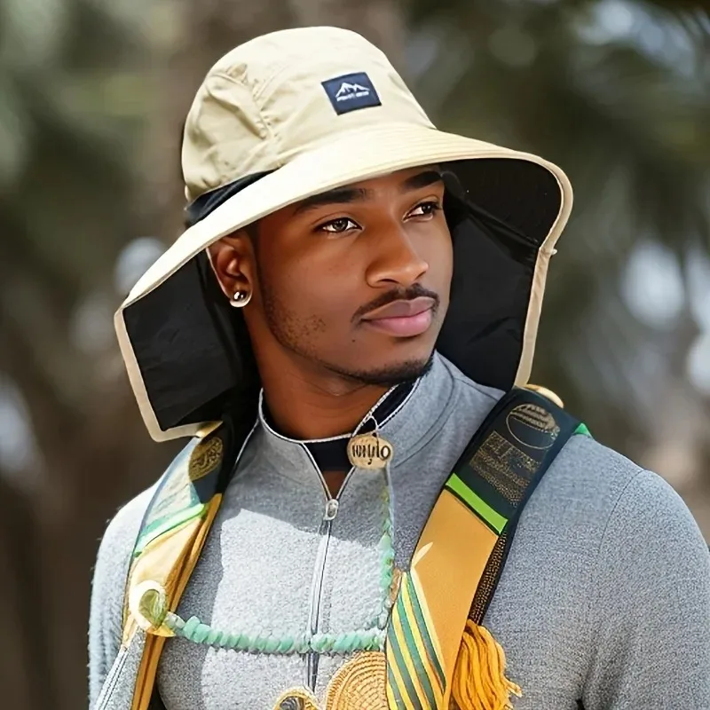 قبعة صياد السمك للحماية من الشمس في الهواء الطلق لكل من الرجال والنساء، مناسبة لصيد الأسماك والسفر والتخييم في الهواء الطلق والمشي لمسافات طويلة #2