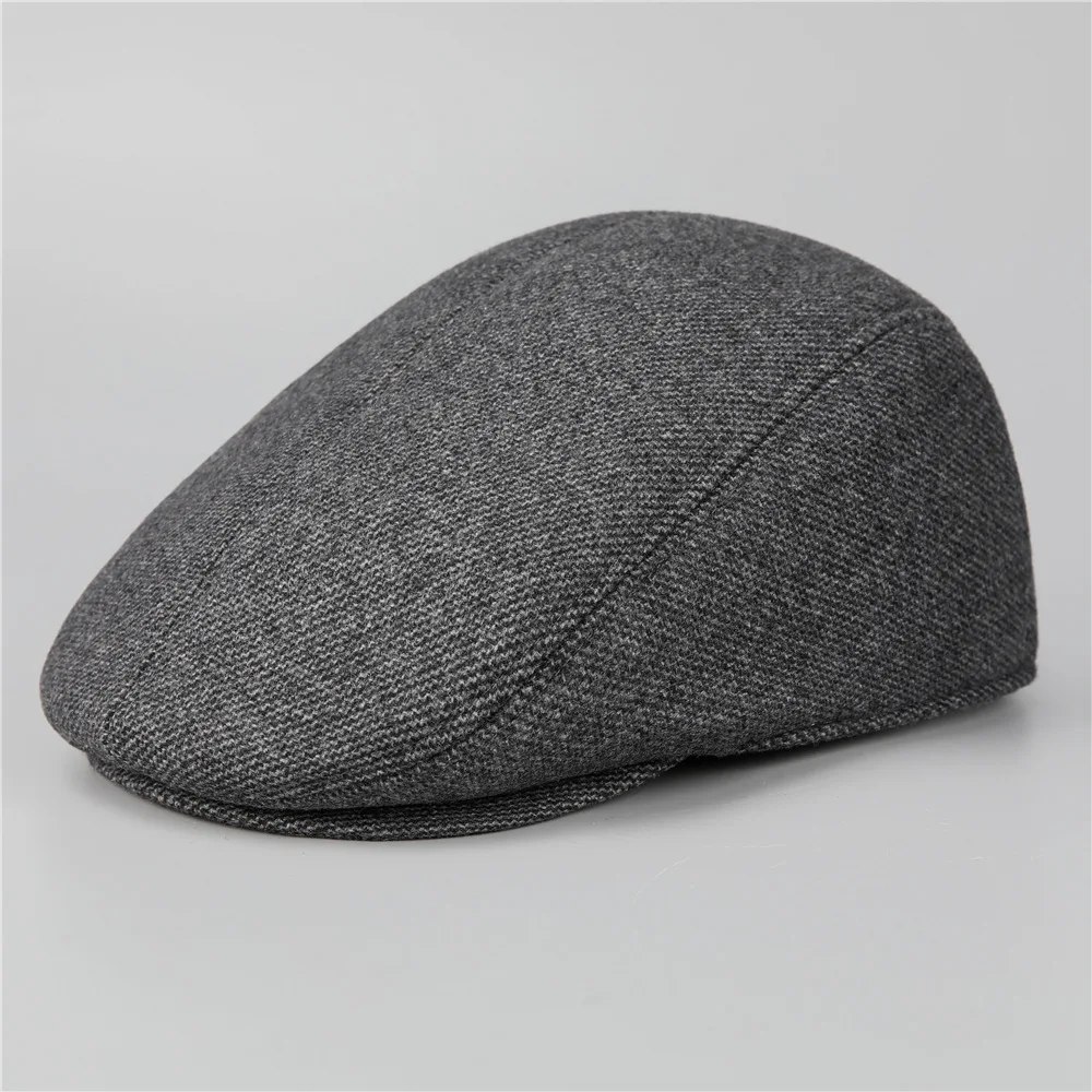 Autumn and Winter Men's Cap Thickened Ear Protection Old Man Hat Middle-aged and Elderly Dad Cotton Hat Old Man Forward Hat