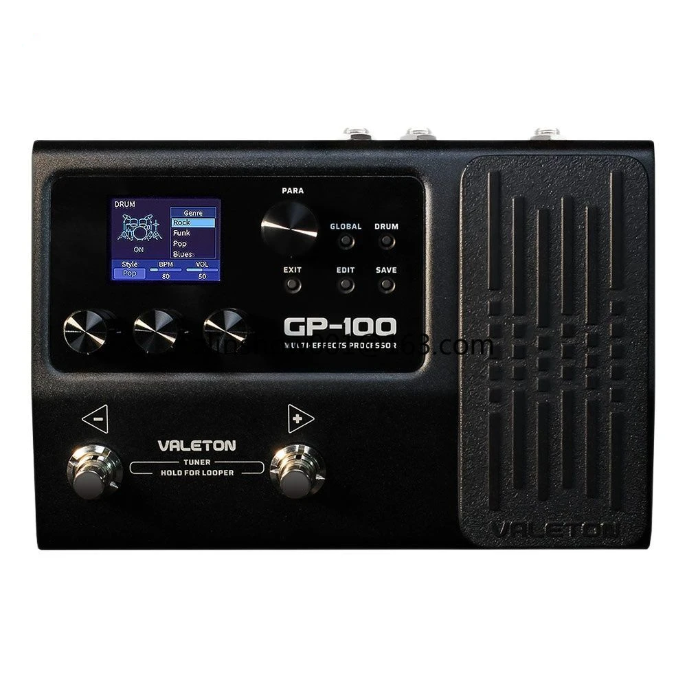 Valeton GP-100 Guitar Multi Effects Processor 140 Built in Effects Looper Multi Language Expression Pedal