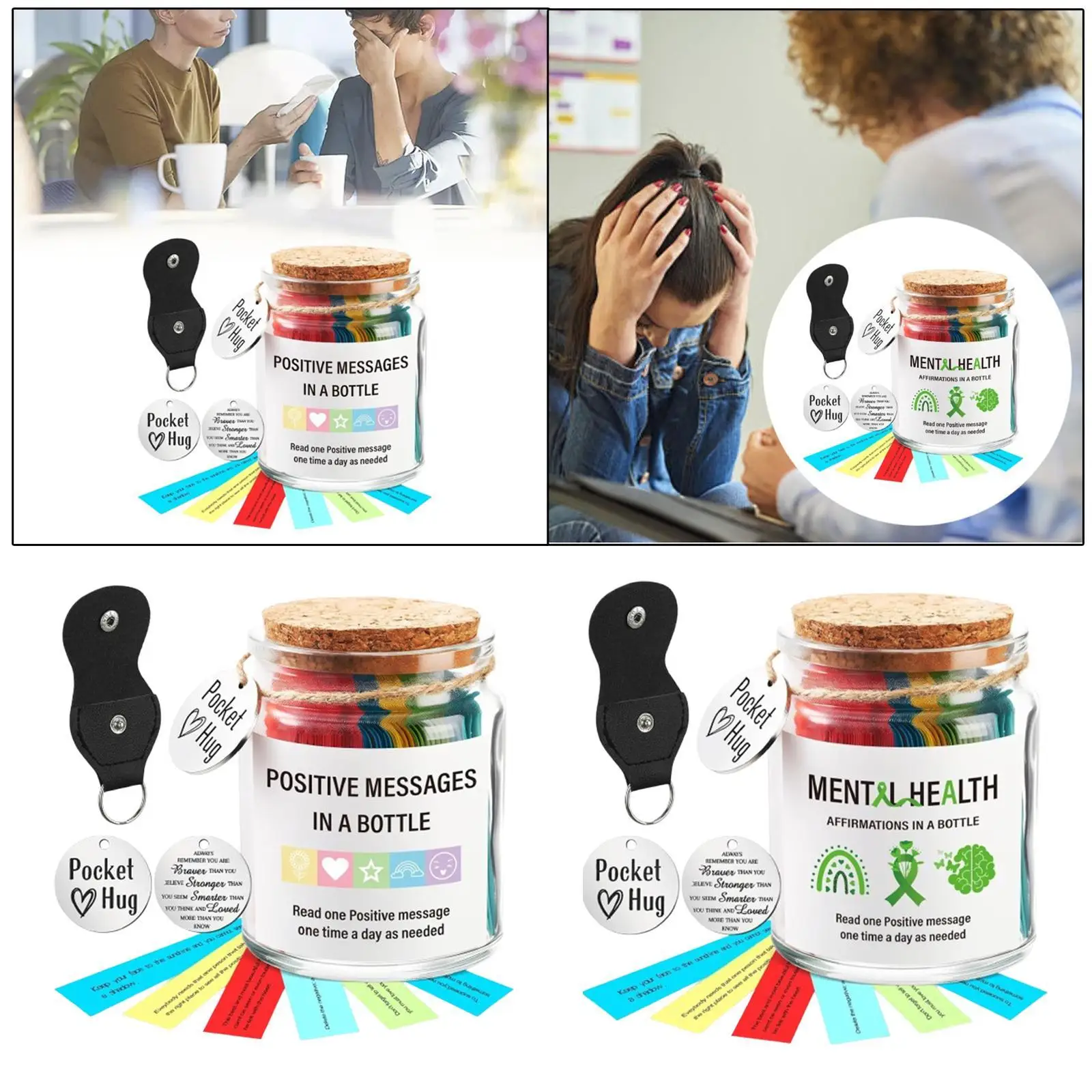 Positive Affirmation Jar Inspirational Reminders for Wife Daughter Friends