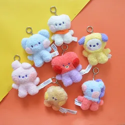 Kawaii Plush Doll Pendant Cute Minini Series Shooky Tata Rj Cooky Plush Keychain Cartoon Bag Ornament