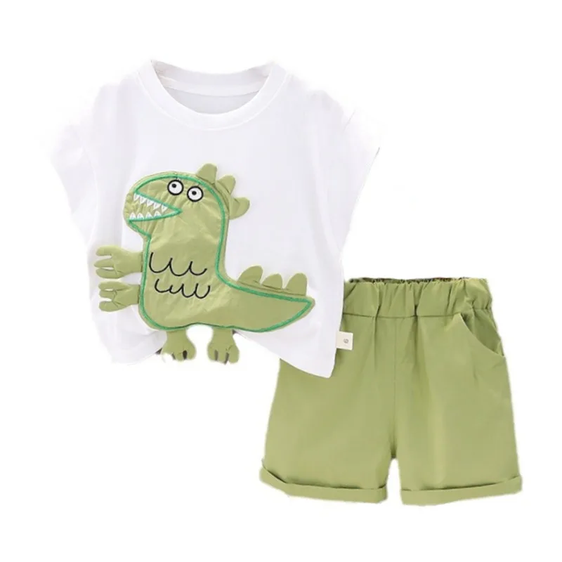 New Summer Baby Girls Clothes Suit Children Boys Cartoon T-Shirt Shorts 2Pcs/Sets Toddler Casual Costume Infant Kids Tracksuits