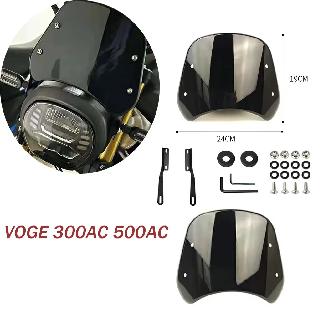 

Лобовое стекло мотоцикла в стиле ретро, подходит для VOGE 300 AC 500, модифицированный дефлектор переменного тока, аксессуары для лобового стекла