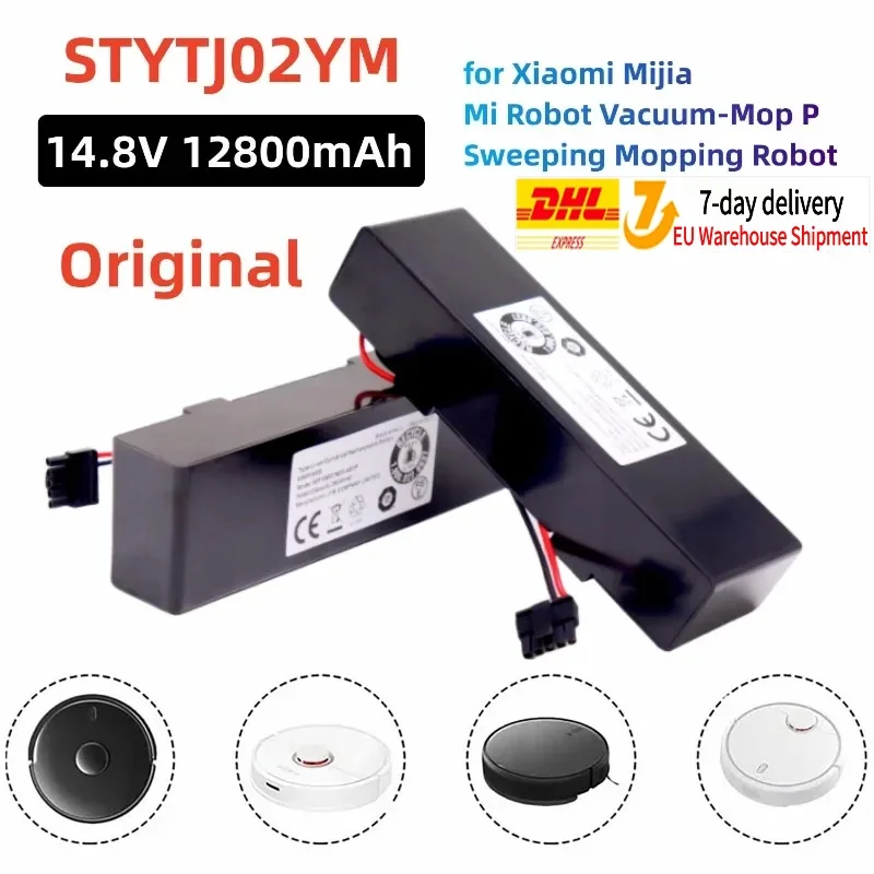 

18650 4S1P 14.8V 12800mAh Sweeper Battery for Xiaomi Mijia Mi Robot Vacuum-Mop P Sweeping Mopping Robot STYTJ02YM Li-ion Battery