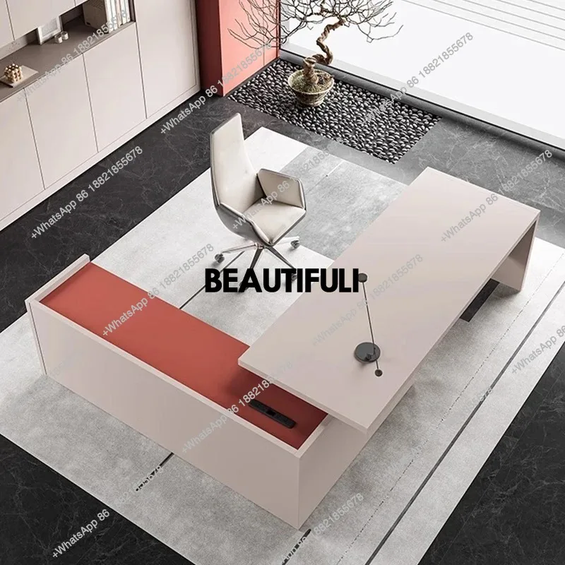 

Simple boss table desk creative president single class desk office furniture combination