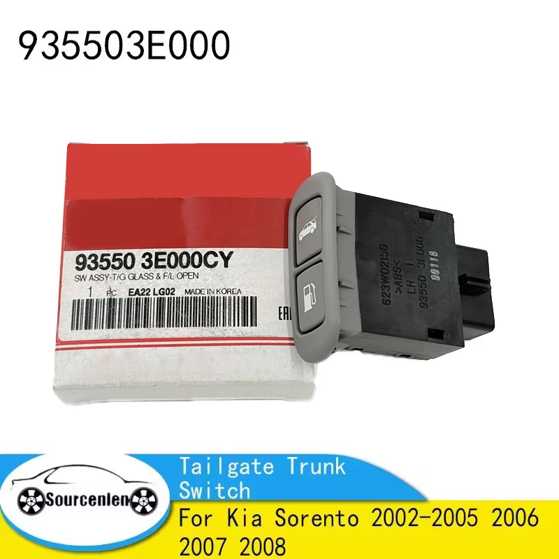 

93550-3E000 Rear Tailgate Trunk Switch Button Fuel Add Flap Switch Button For Kia Sorento 2002-2005 2006 2007 2008 935503E000