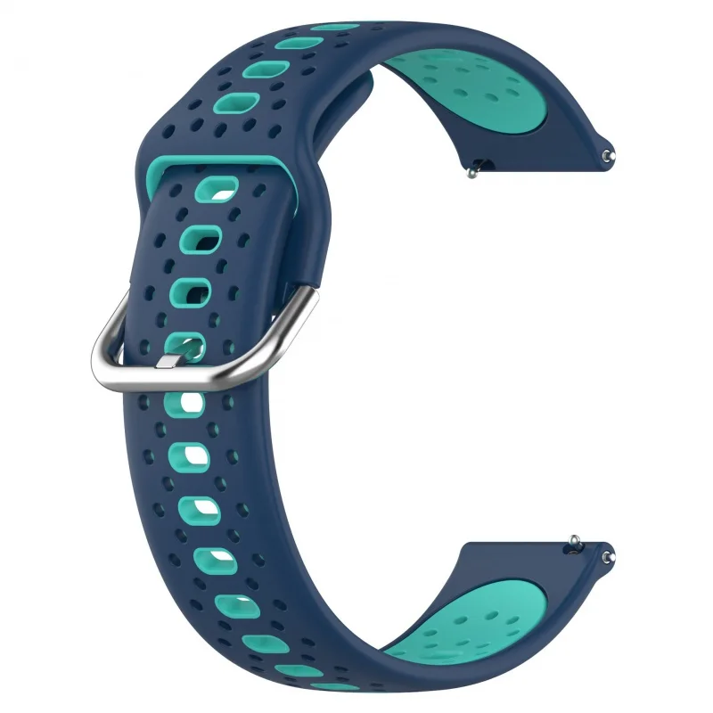 Dual Color Sport Silicone Buckle Strap For Samsung Galaxy Watch 4/5 For Huawei huami watchband