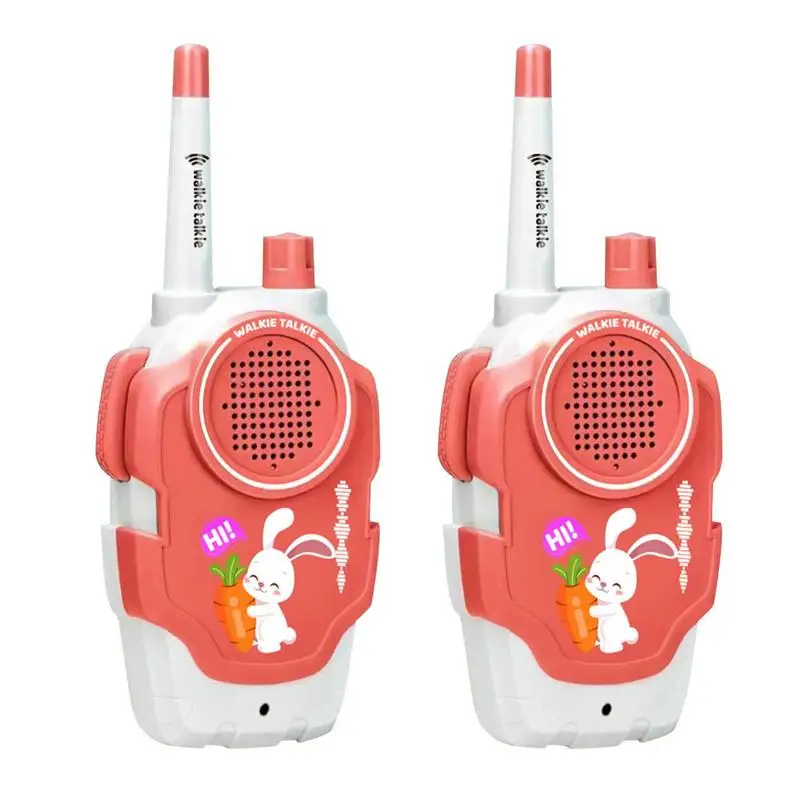 Mini Talkie Walperforé pour enfants, longue portée, interphone radio bidirectionnel, appel téléphonique, dessin animé, garçons, filles, cadeaux d'anniversaire