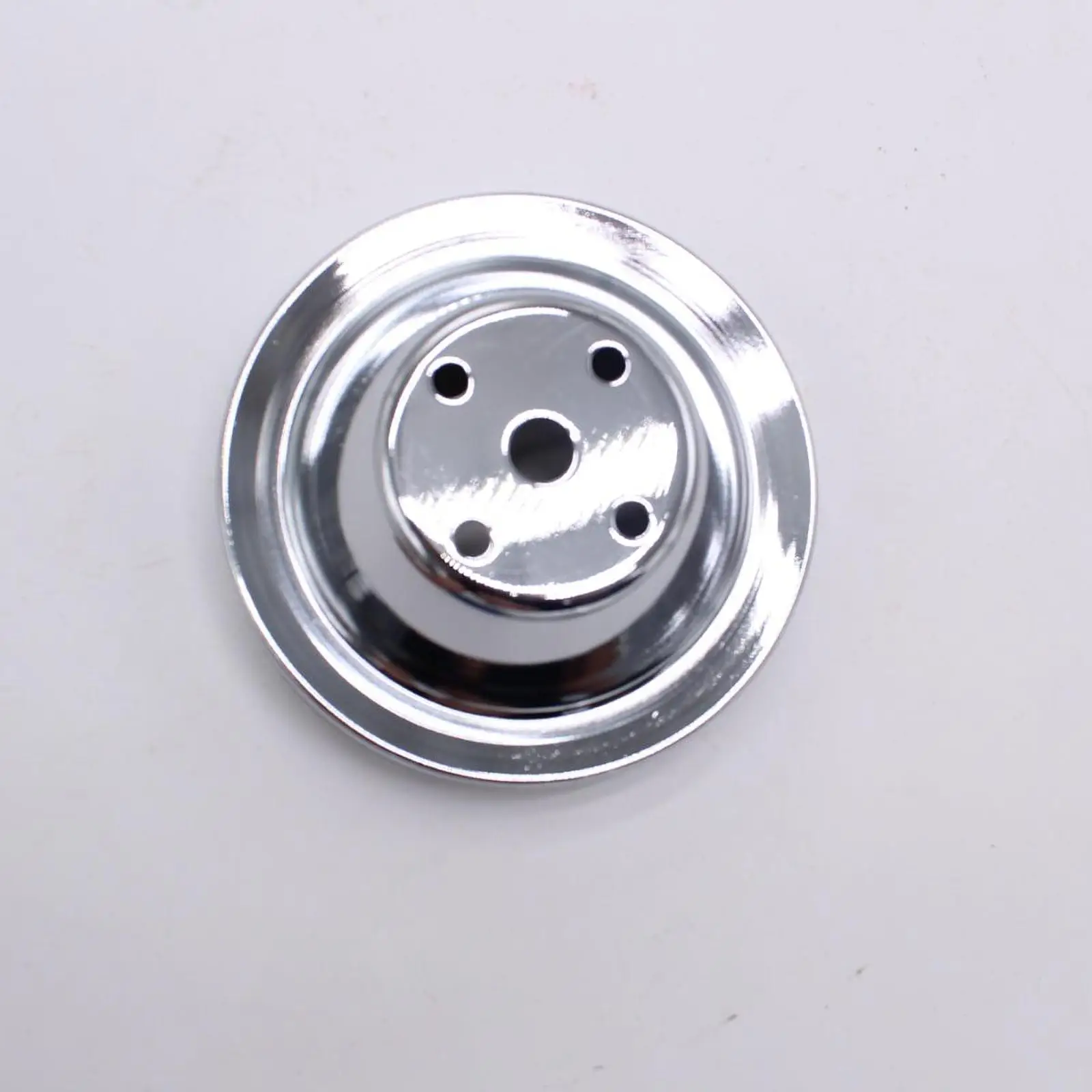 Compact Steel Water Pump Pulley 5/8 Shaft 6.900 OD Four Bolt Holes for Chevrolet Small Block V8 Engine Replacement