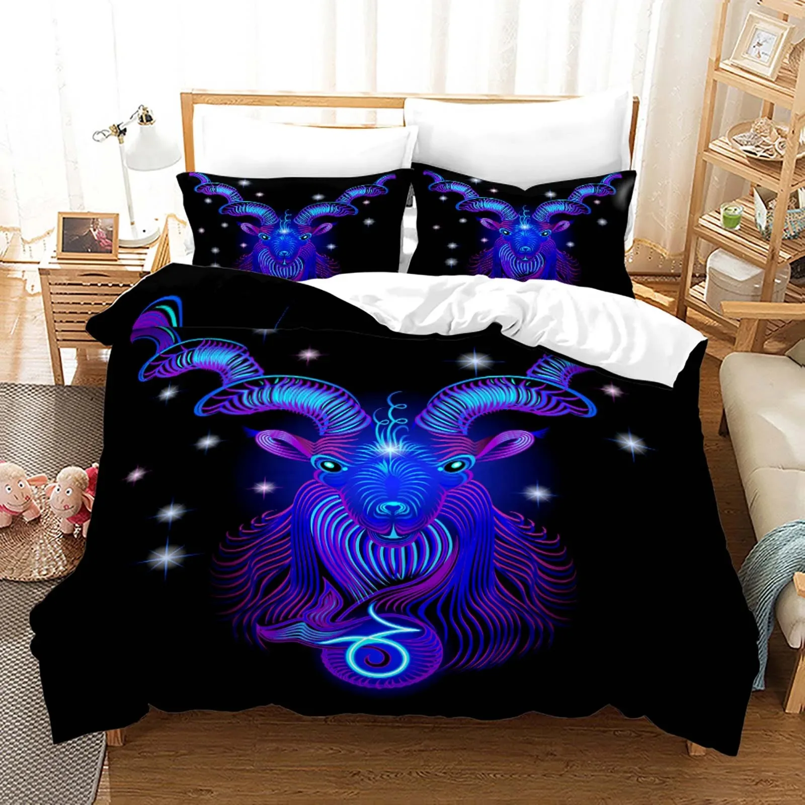 

Constellation Bedding Sets 2022 Duvet Cover Bedding Set King Queen Bed Linen With Pillowcase Bedclothes Fashion Home Textile