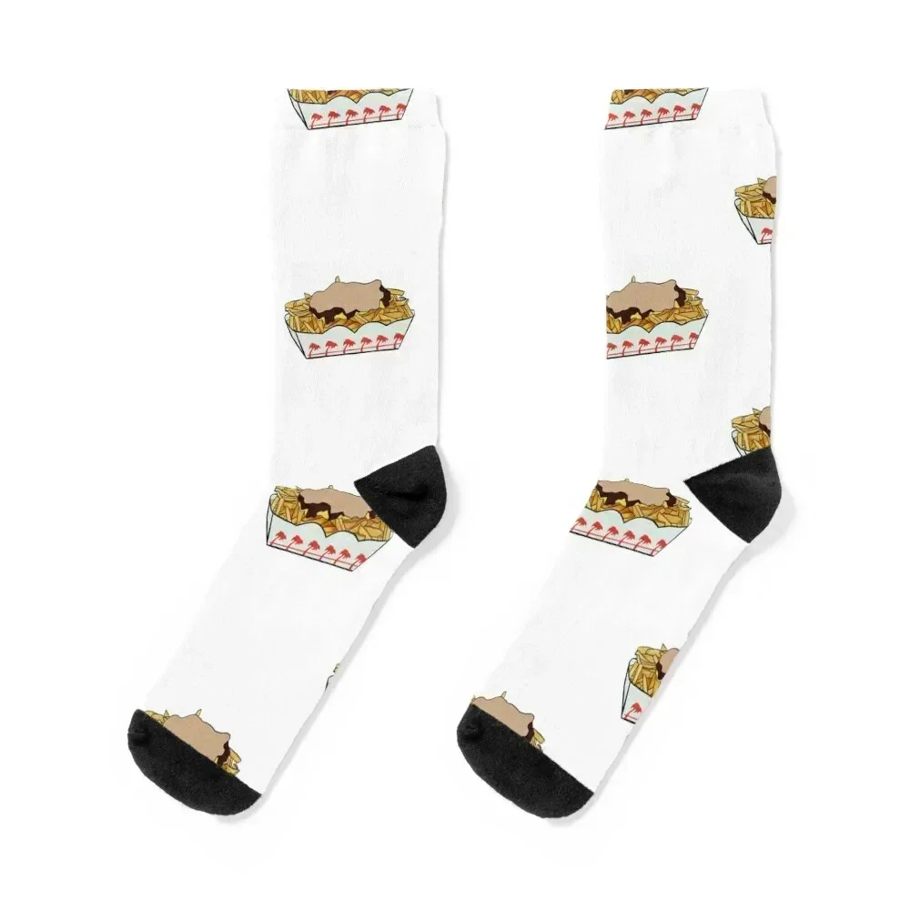 

N and out animal style fries Socks warm winter New year's snow Women Socks Men's