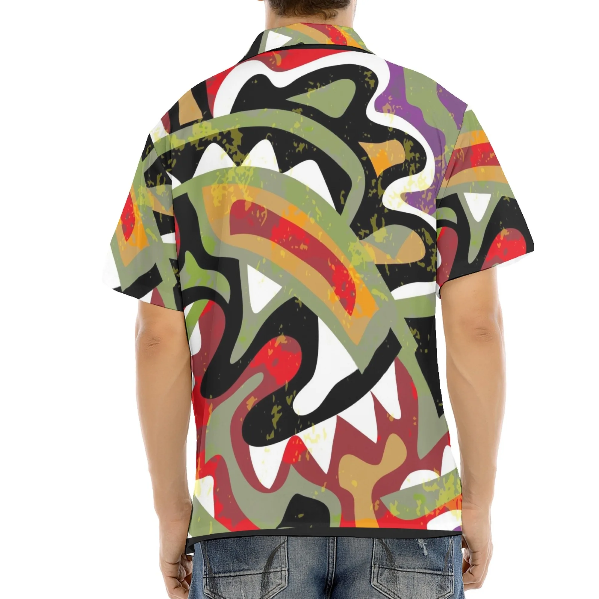 Manufacturer Hot Sale Custom Tropical Shirt Mens Photo Design Lightweight Polyester Perfect for Vacation Party Casual Wear