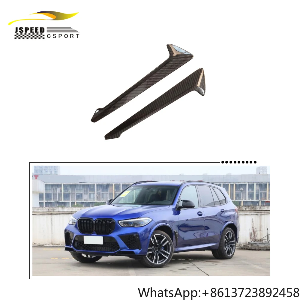 

JCsportline Carbon Fiber Overlay Side Fender Vent Cover Trim Replace for BMW X5 G05 X5M F95 19-23