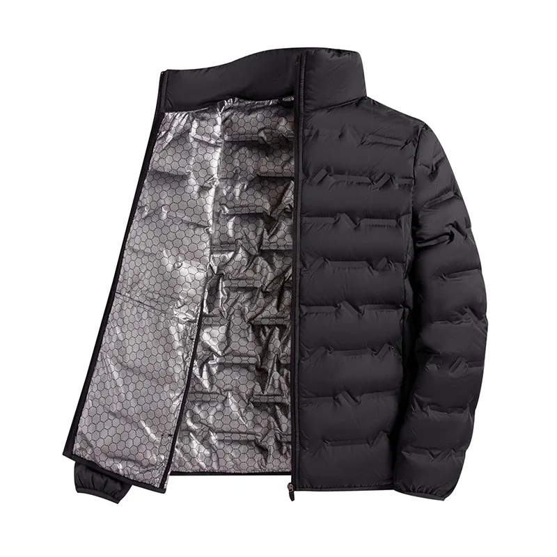 Winter Men's Graphene Down Jacket 80 White Duck Down Lightweight Warm Coat Windproof Cold Weather Pike Windproof Outdoor
