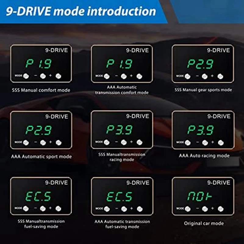 Throttle Response Controller Replacement 9 Drive For GMC Sierra Yukon Silverado 1500,2500HD,3500HD,Suburban Tahoe (867)