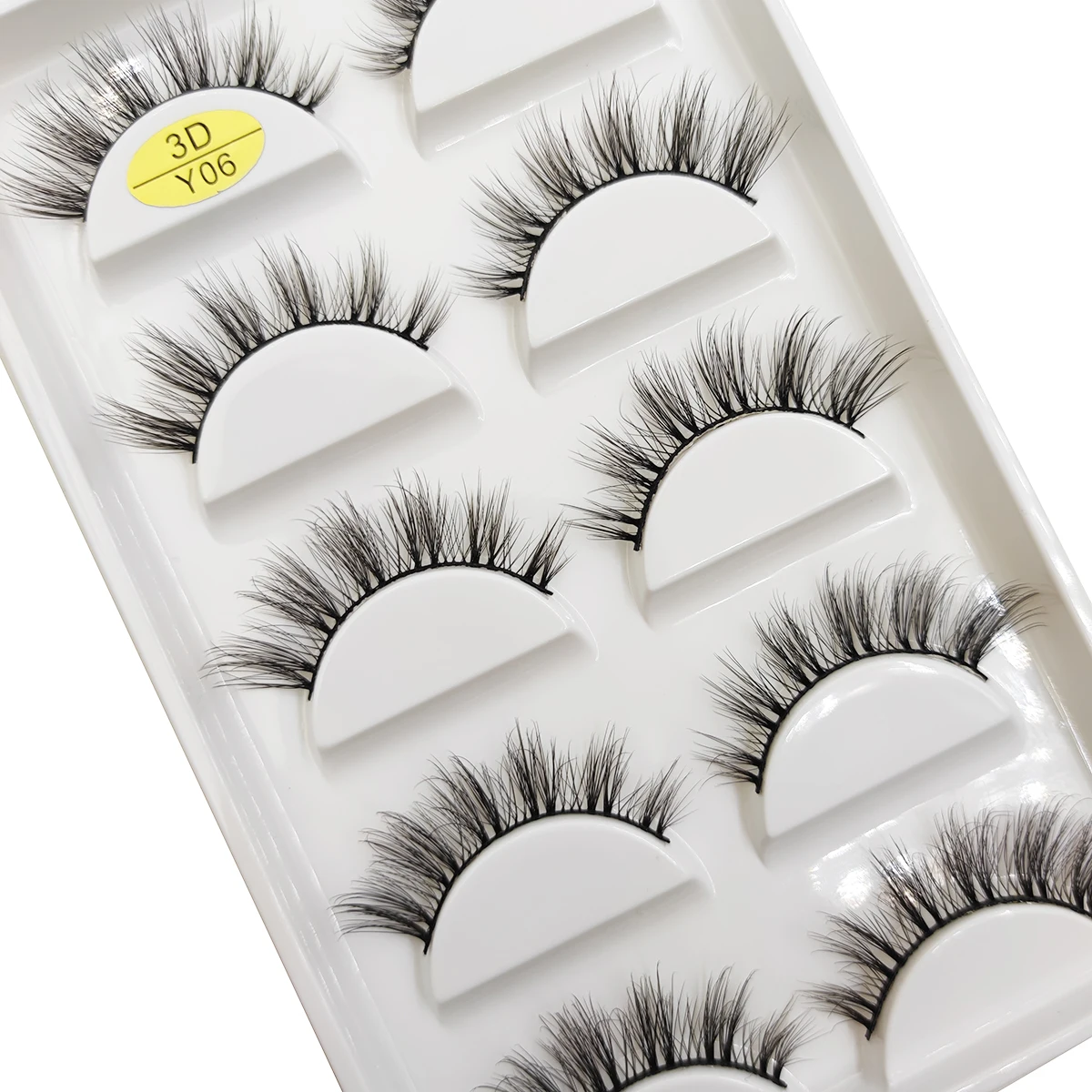 5 paires de Faux Cils 3d naturels en vison, courts et doux, en désordre, réutilisables, maquillage de scène, Maquiagem Cilios