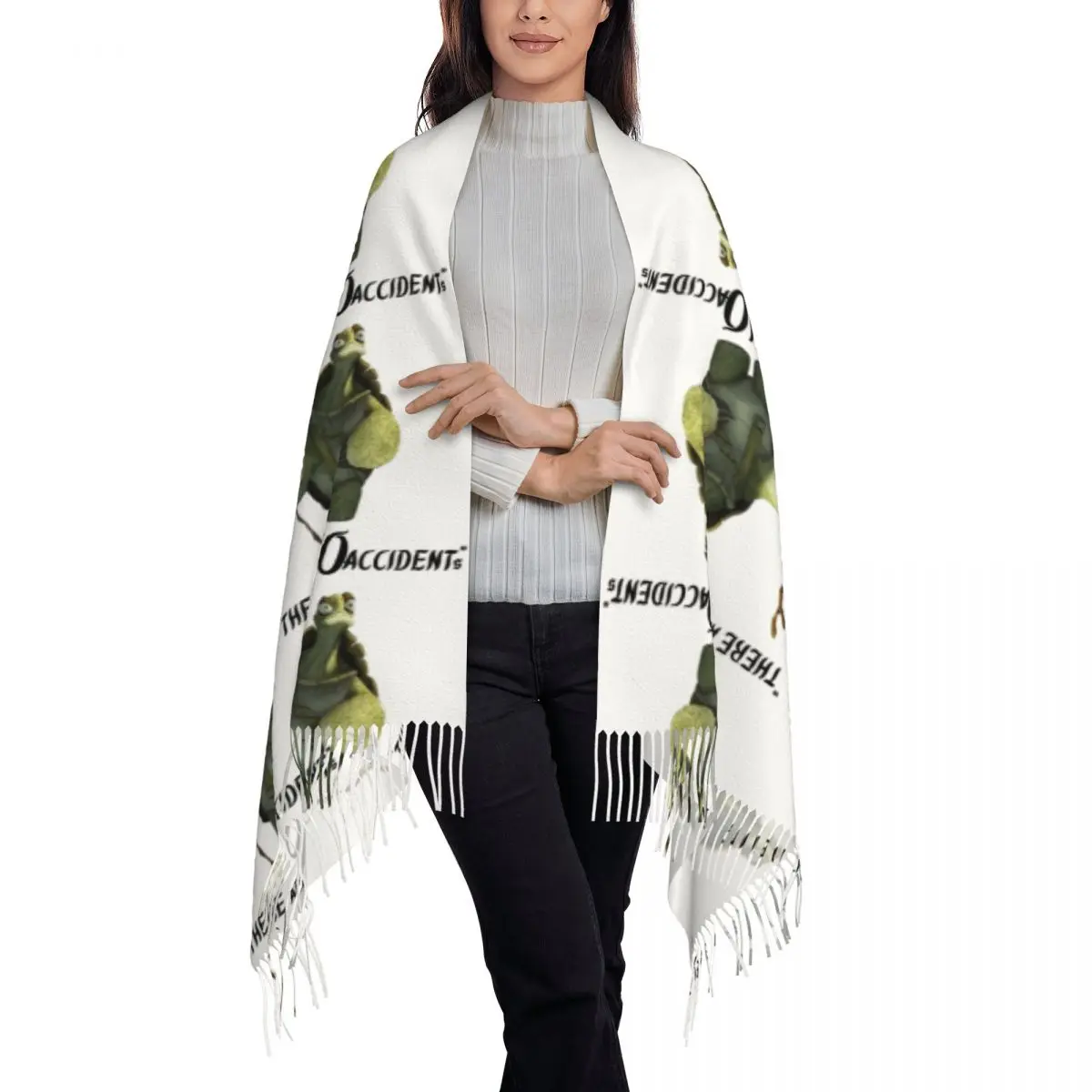 Master Oogway,the Kung Fu Panda Scarf Tassel Scarves for Women Soft Warm Shawls and Wraps Large Fall Winter Shawl Wrap