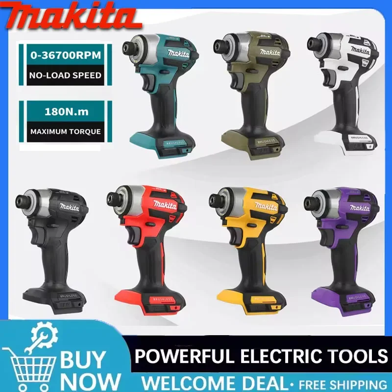 

Аккумуляторный бесщеточный ударный шуруповерт Makita DTD173 18V LXT, 180 Н·м, для дерева, с режимом T, электрическая дрель, перезаряжаемый электроинструмент