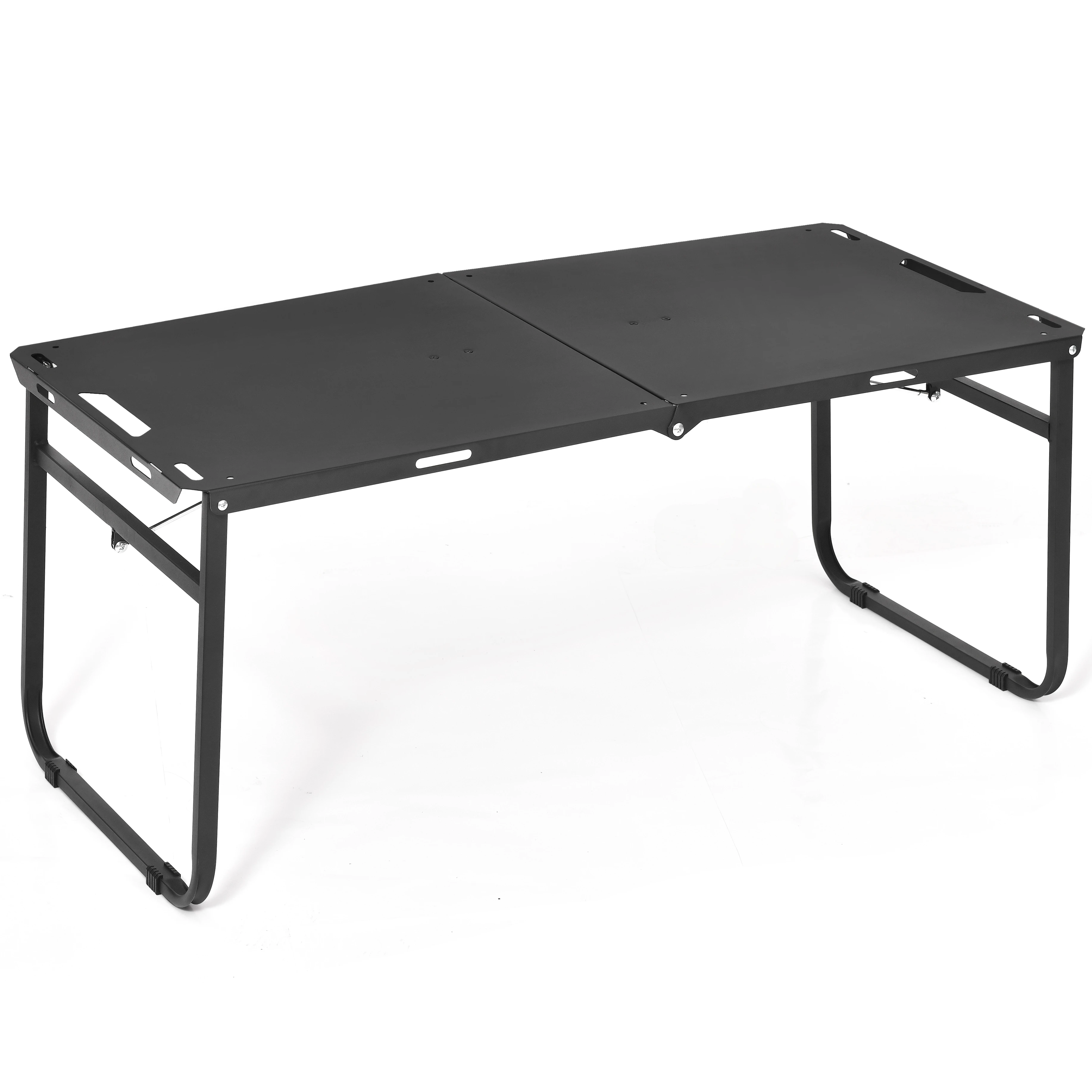 

Портативный легкий складной стол из железа, многофункциональная уличная мебель, прочный металлический, быстроразборный, квадратный, для кухни