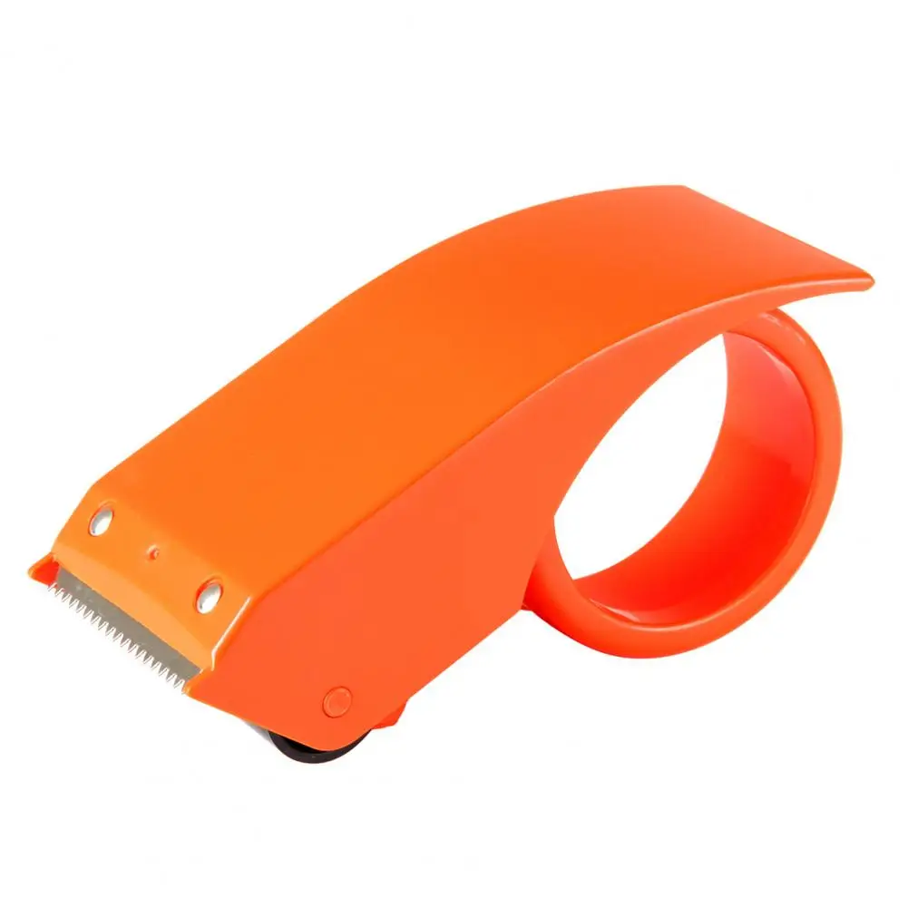 Cinta de embalaje fuerte, sellador de cinta de embalaje resistente con cortador afilado, cinta de envío portátil adhesiva transparente para mover