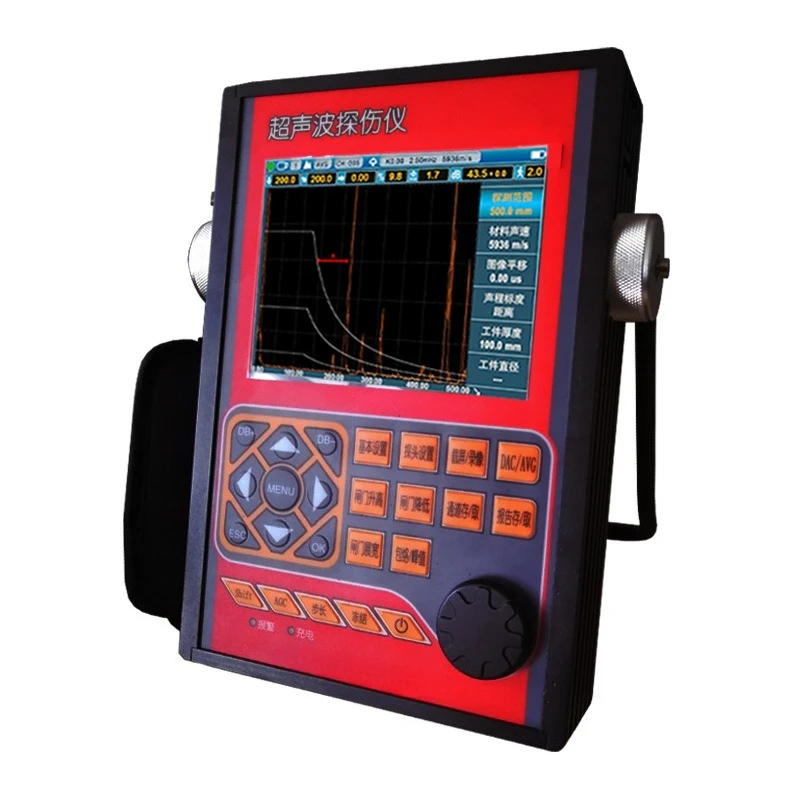 Portable Ultrasonic Flaw Detector for Metal Weld Steel Casting Internal Defect Inspection Tester with LCD Screen Industrial