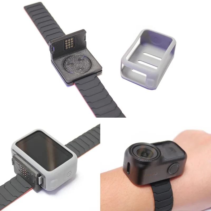 For DJI Osmo NANO Magnetic Wrist Strap Optional Silicone Protective Case/Charging Pins Horizontal/Vertical Shooting Switchable