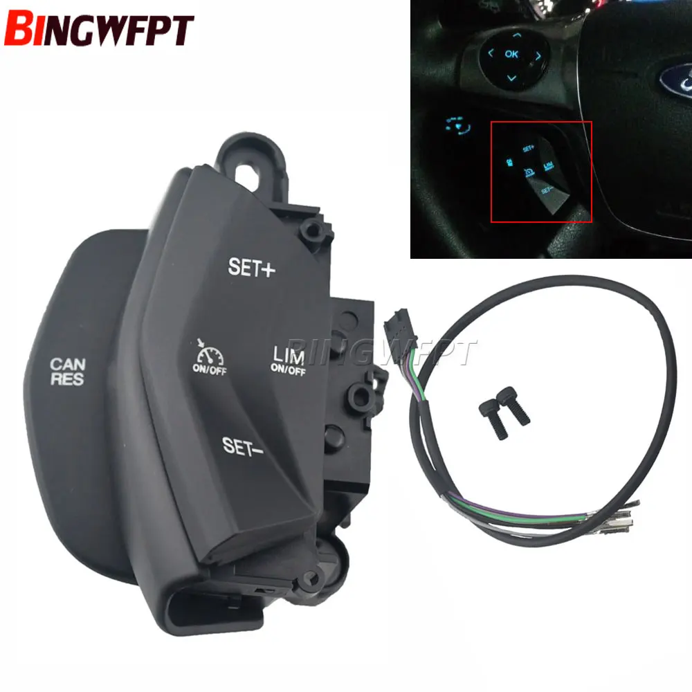 Car Speed Control Switch Cruise Control System Kit Left For Ford focus 3 2012-2014 For kuga 2012-2015