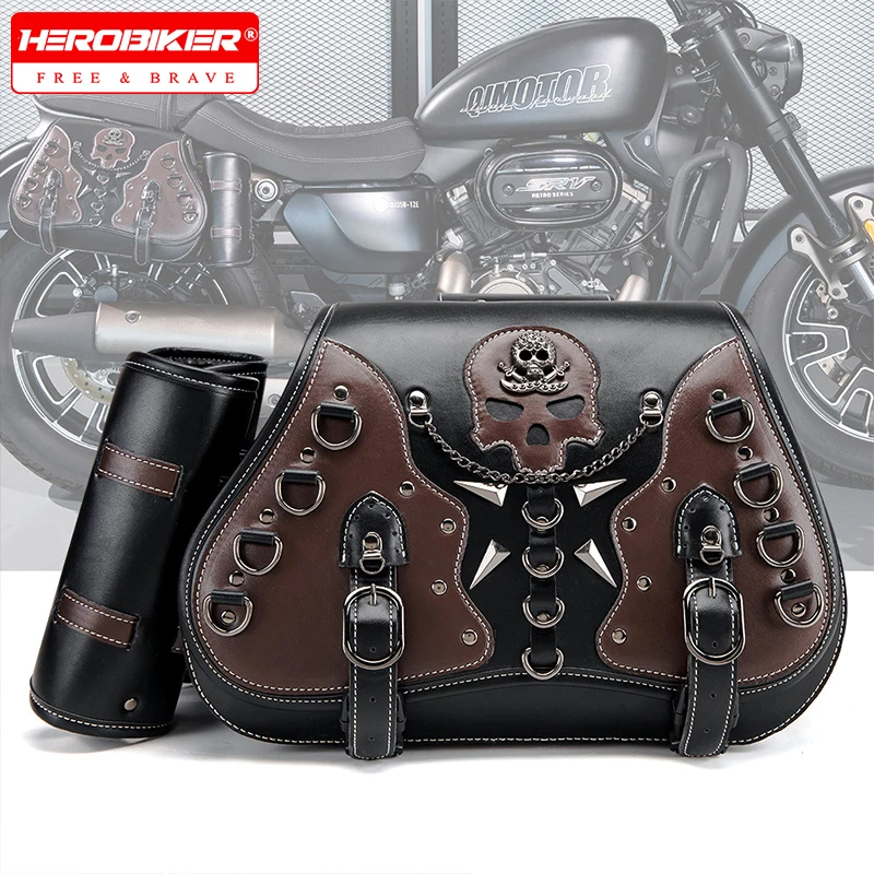 

Hot-selling Retro-style Motorcycle Side Bag Waterproof Saddle Bag Modified Motorcycle Double-sided Luggage