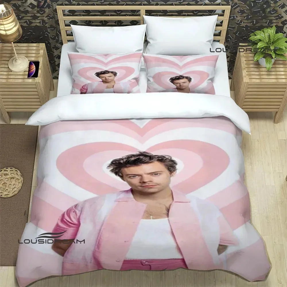 Singer H-Harry-S-Styles Bedding Sets Exquisite Bed Supplies Set Duvet Cover Bed Comforter Set  Bedding Set Luxury Birthday Gift