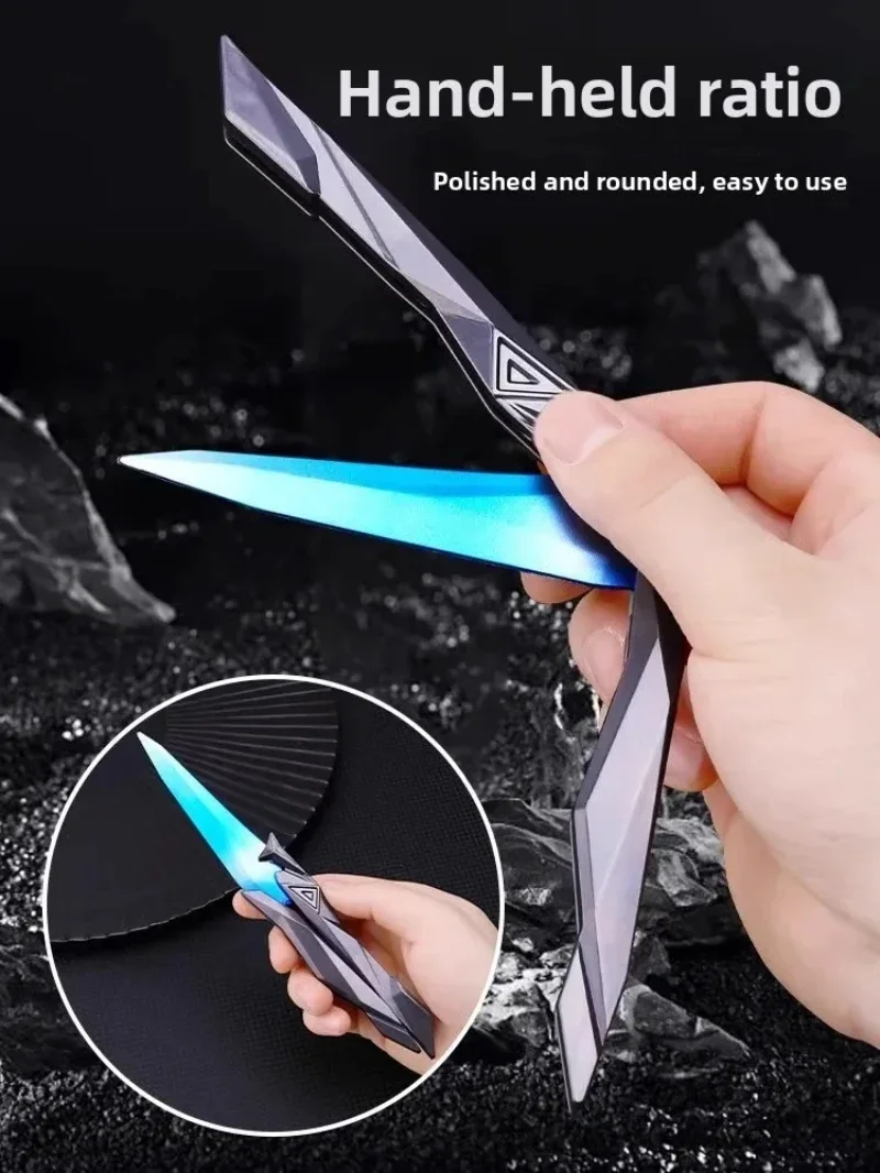 

22cm Singularity 2.0 Butterfly Knife Model, Metal Folding Balisong Ornament, Non-Sharp Collectible Cosplay Prop for Fans 2026