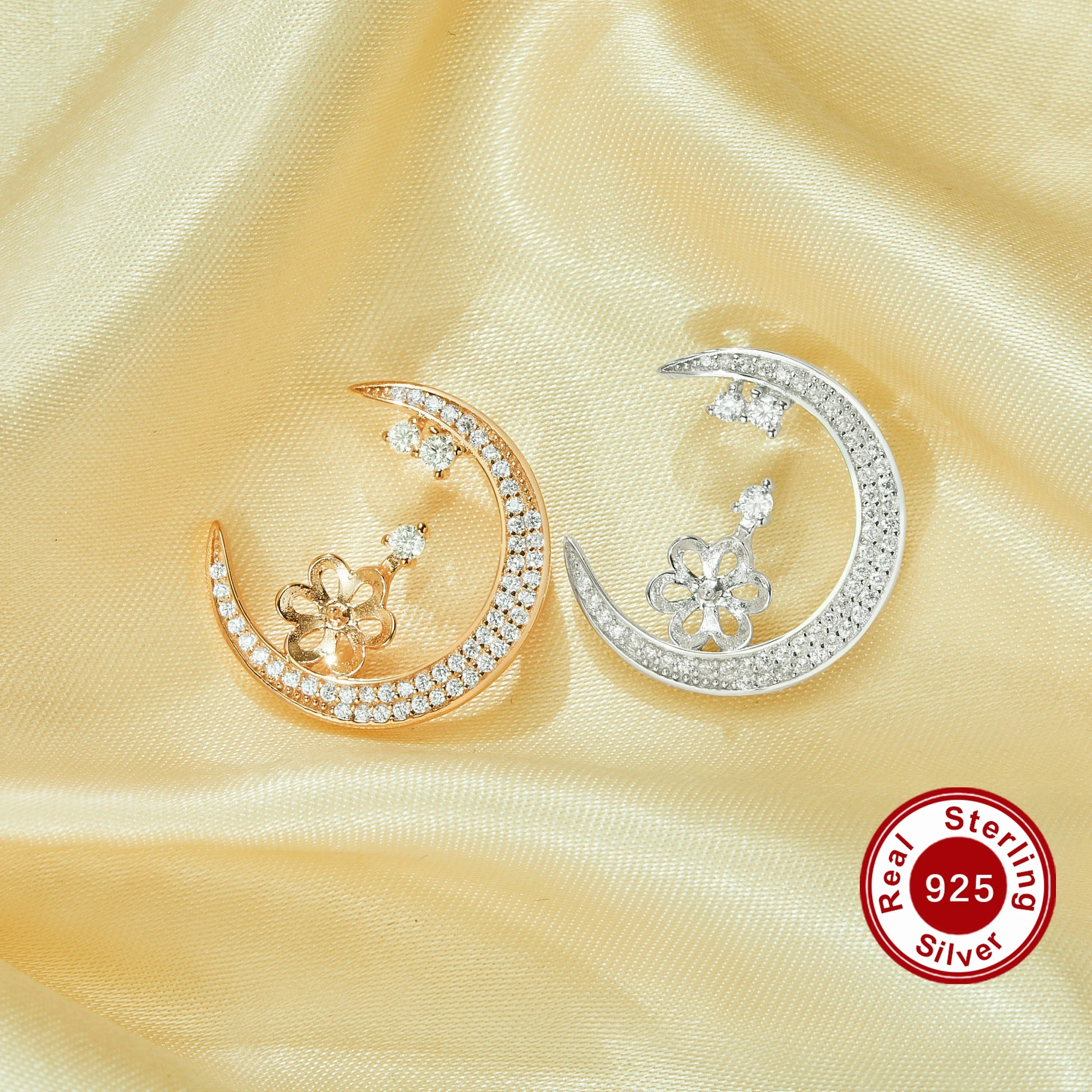 

Keepsake Breast Milk Ball Pin Pendant Settings for 10-12MM Half Drilled Pearl Beads,Solid 925 Sterling Silver Pendant 1431493