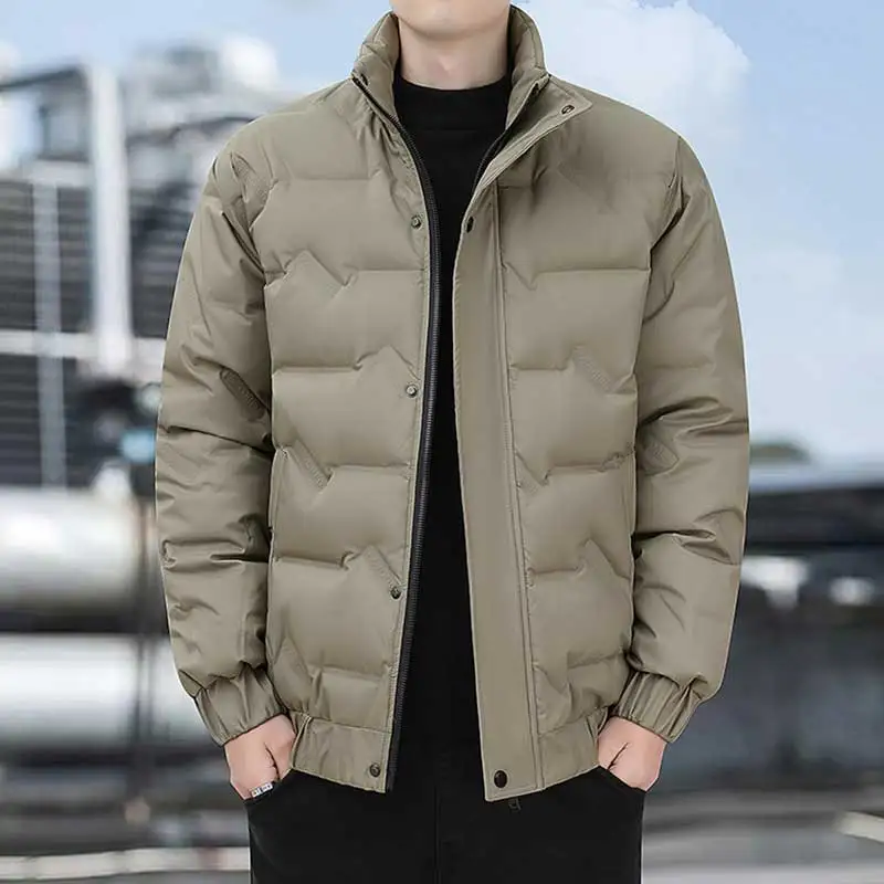 Winter New Lightweight Down Jacket Men Loose Plush Warm Jacket Men 90%White Duck Down Windproof Down Jacket Men Casual Coat Male