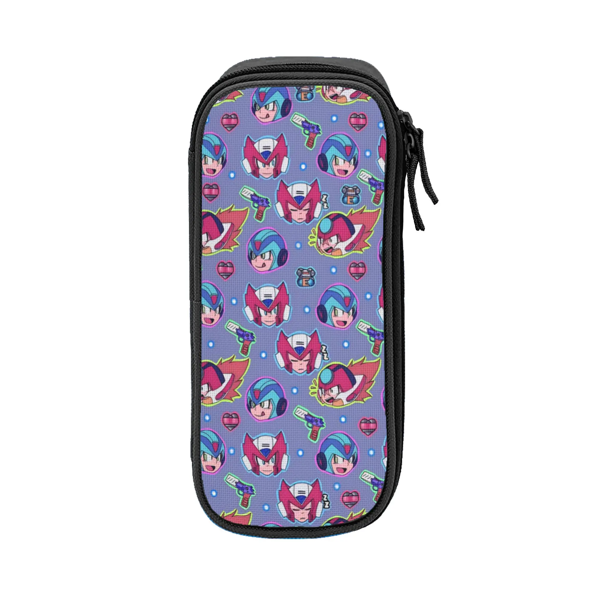 Mega man Pen Box Double Layer Large Capacity School Accessories  Pencil Box Perfect Gifts