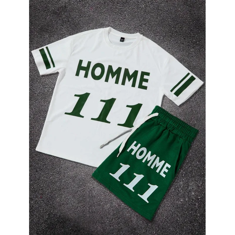 Male Clothes Men's Fashion Summer Man Shorts and T Shirt Set Men Gym Sportswear Tracksuits for Man Clothing New in Men's Sets