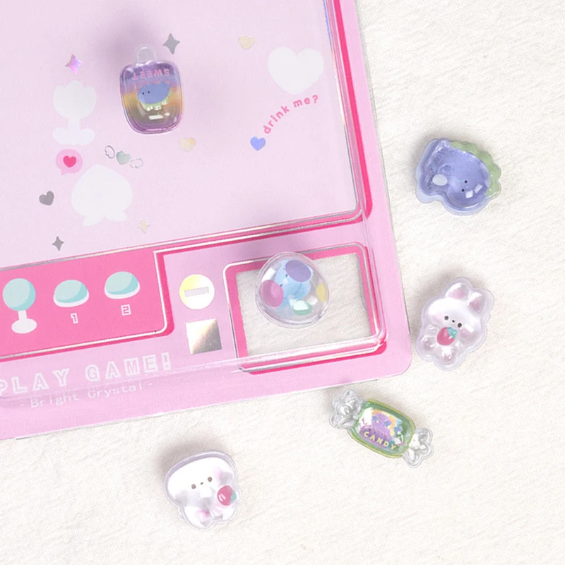 1 ورقة/مجموعة لطيف الحيوان ثلاثية الأبعاد الكرتون الإغاثة ملصق الدب القط جرو الفرخ القرطاسية ملصق فئة المدرسة مكافأة هدية الديكور ZYF