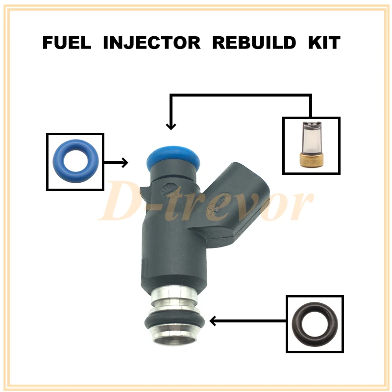 Fuel injector nozzle repair kit for Harley Davidson Motorcycle 25 Degree 27654-06 2770906A