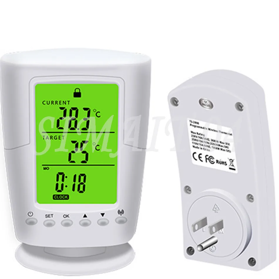 TS-2000 Programmable Wireless Thermostat Socket Home Intelligent Temperature Control Socket Thermostat