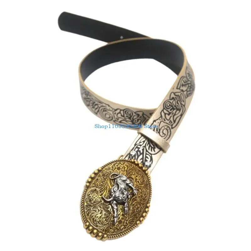 

400A Flower Waist Belt Hot Girl Embossed Chain Punk Belt Body Chain for Dress Stage