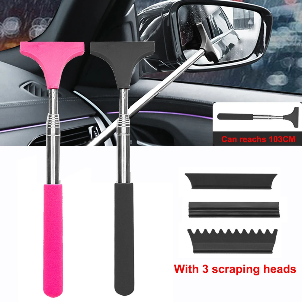 Extendable Handle Wiper tablet Glass Window Cleaning Tool Windshield Car front Window Cleaner Mirror Rearview car accessories