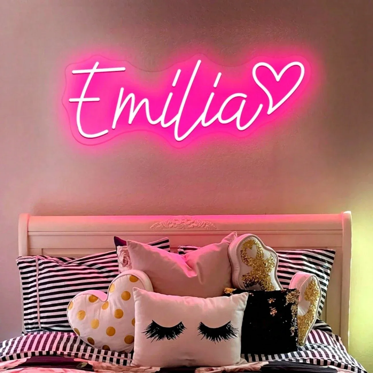 Custom Name Neon Sign Personalized Led Neon Sign Night Light Birthday Wedding Signs Room Bedroom Decoration Wall LED Neon Lamp