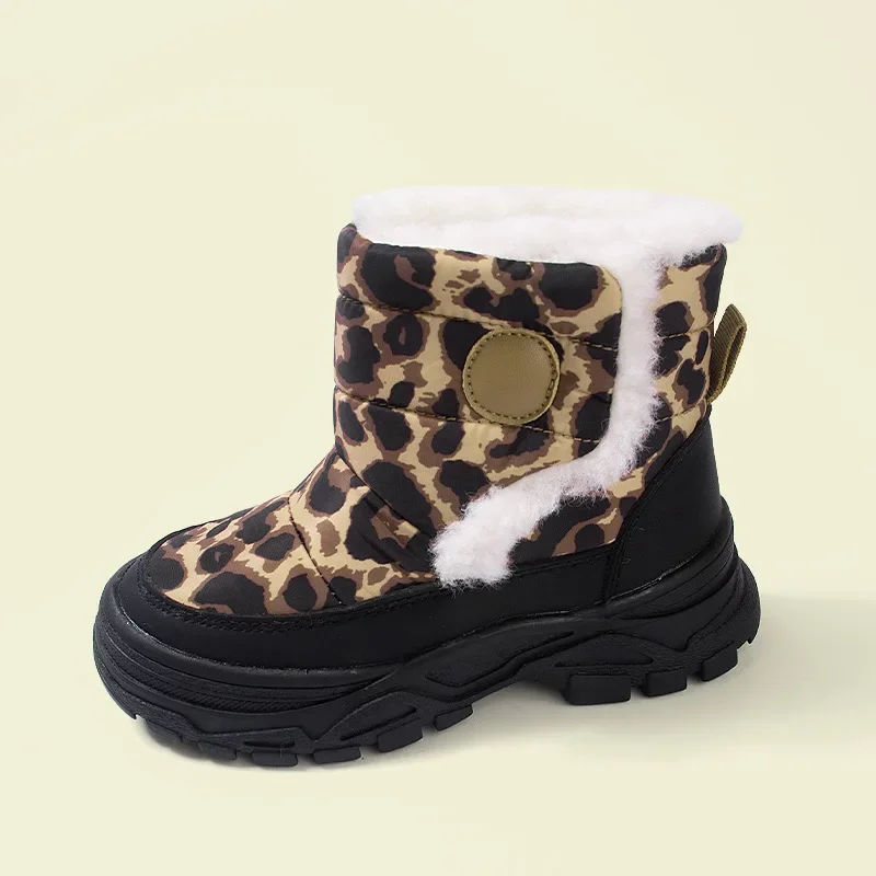 Stivali di cotone per bambini Stivali di cotone per ragazze di nuovo stile invernale Stivali di cotone per ragazzi con suola morbida Scarpe per ragazze di moda Scarpe da ragazzo antiscivolo