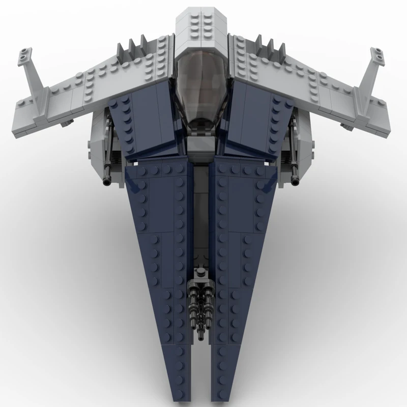 488 個 MOC グラディエーター級アサルトファイターブルーバージョンスターバッタースターファイター DIY モデルビルディングブロック誕生日おもちゃギフト