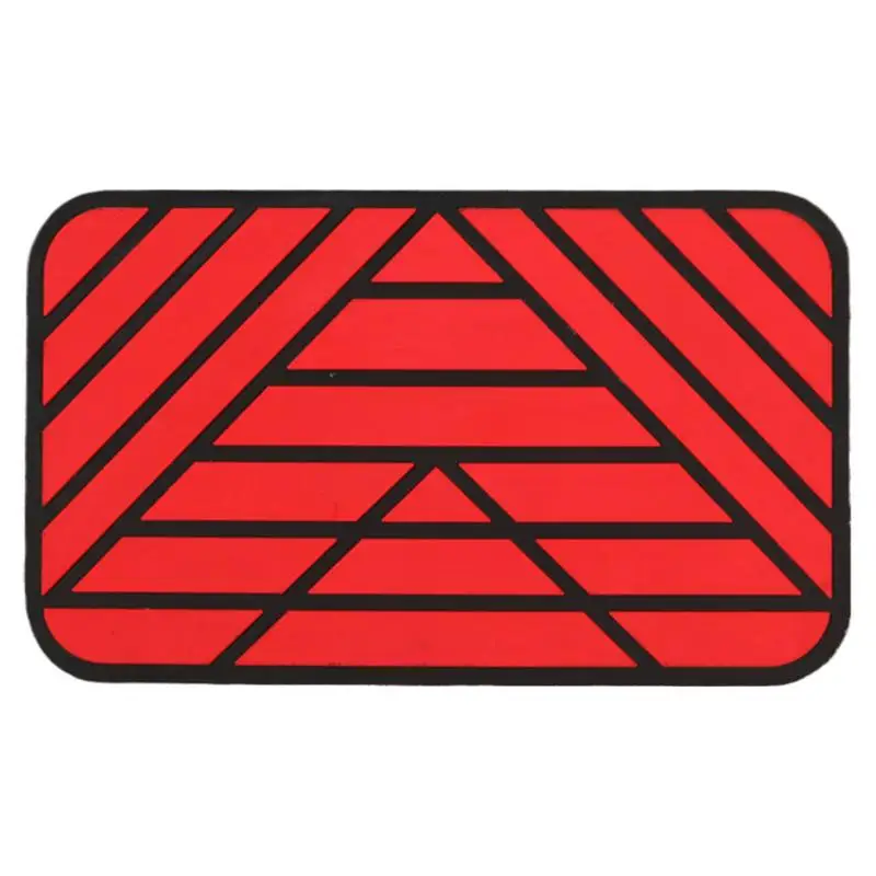 Car Floor Mat Patch Kit Car Heel Pad PVC Footrest Plate Rest Foot Pedal Car Heel Pad Sewing Tool Included For Easy Installation