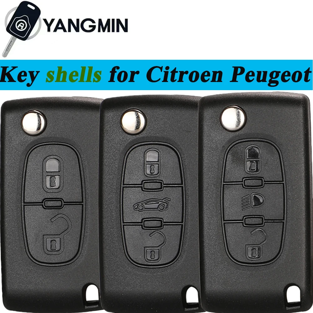 

Citroen VA2 ce0523 ce0536 Flip Remote Car Case HU83 For C2 C3 C4 C5 C6 Xsara Berlingo For Peugeot Key Shell 207 307 308 407 607