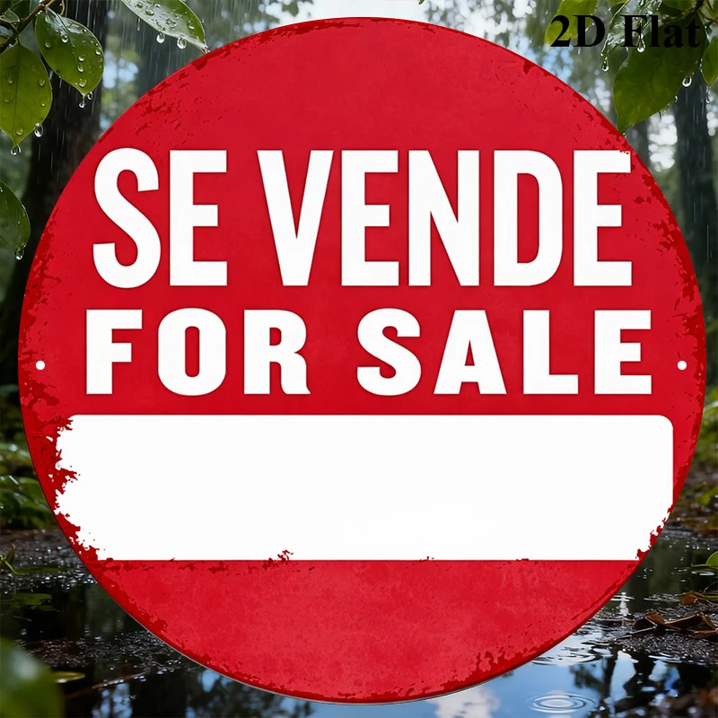 1pc, 8x8 Inch Round Sign, 