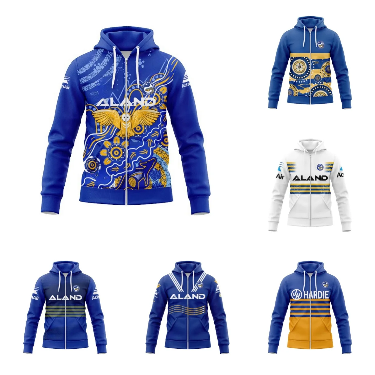 

Zip Hoodie Parramatta Eels 2024 Mens Indigenous Jersey(Custom name and number )