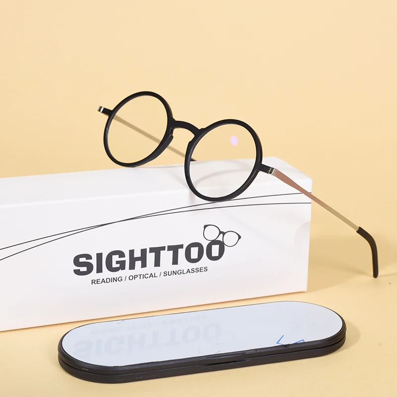 Blue Light Blocking Glasses Men Women Anti-Blue Light Eyeglasses With Case TR90 Computer Eyewear Female Eyewear Glasses +100+200
