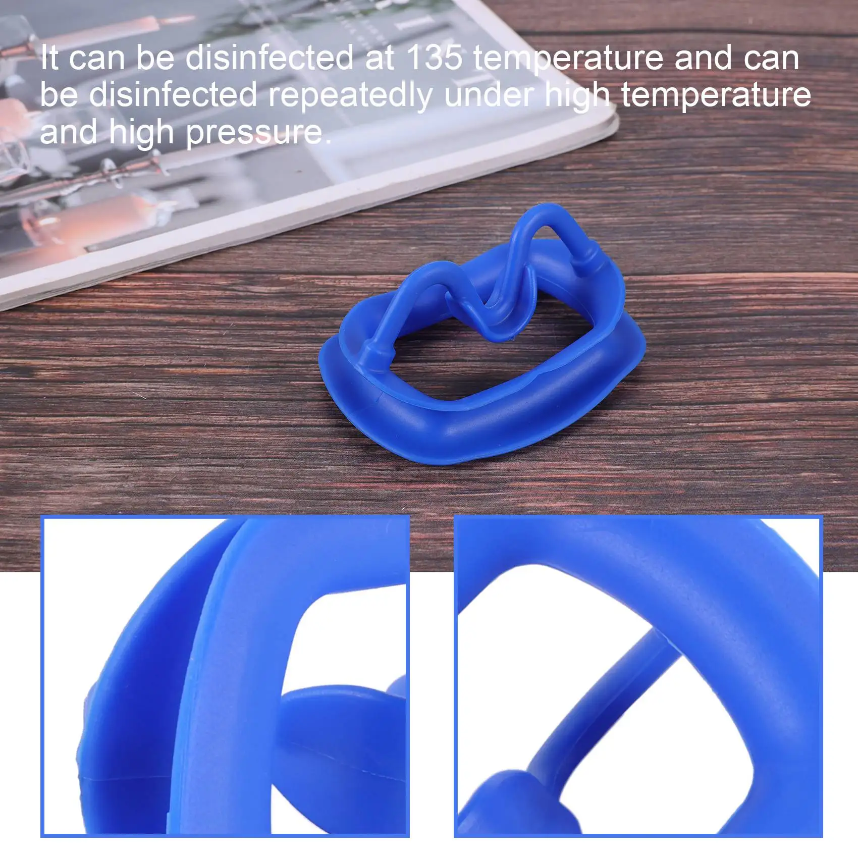 Blue New 1Pc Dental Retractor Soft Silicon Intraoral Lip Cheek Retractor Mouth Opener Cheek Expand Dental Orthodontic