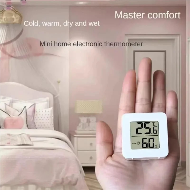 Digital Hygrometer Thermometer Indoor Thermometer Temperature Gauge Mini LCD Weather Station Sensor For Home Room Humidity Meter