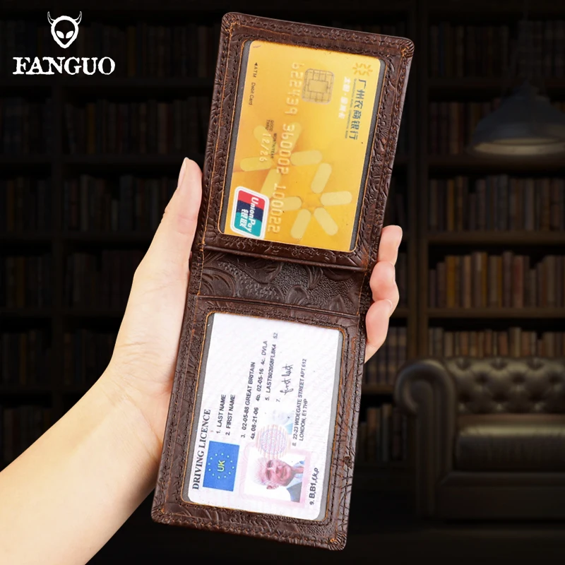 

Retro Employee’s Card Holder with Lanyard Neck Strap Cowhide Genuine Leather CardHolders Staff Card Bus ID Business Card